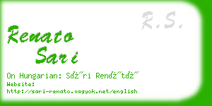 renato sari business card